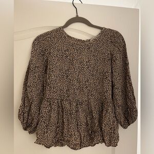 Abercrombie cheetah print top